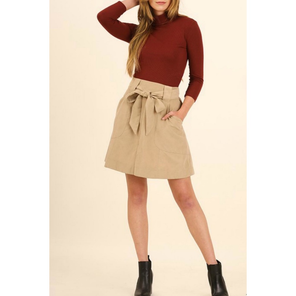 Ribbon Tie A-Lie Skirt {Umgee USA} - Picture 2 of 5